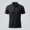 Men’s Classic Black Polo Shirt – Minimalist Slim Fit Casual Essential